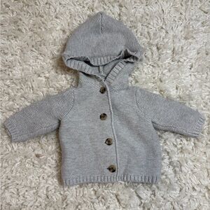 Old Navy Gray Knit Sweater | 0-3 months